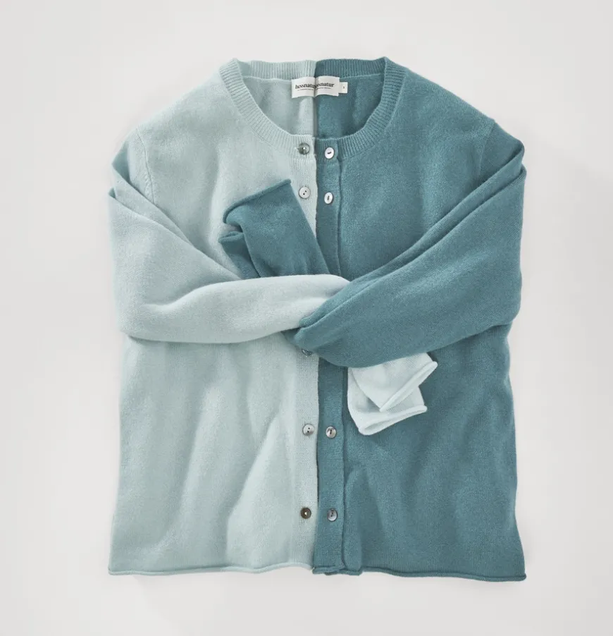 hessnatur FTC × Strick Jacke Regular aus reinem Cashmere von|Damen Strickjacken