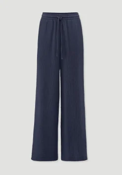 hessnatur Gewebe Hose Wide Leg aus reiner Bio-Baumwolle von|Damen Hosen & Shorts