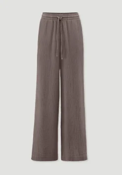 hessnatur Gewebe Hose Wide Leg aus reiner Bio-Baumwolle von|Damen Hosen & Shorts