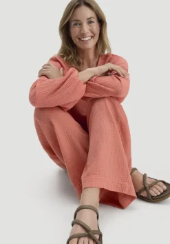 hessnatur Gewebe Hose Wide Leg aus reiner Bio-Baumwolle von|Damen Hosen & Shorts