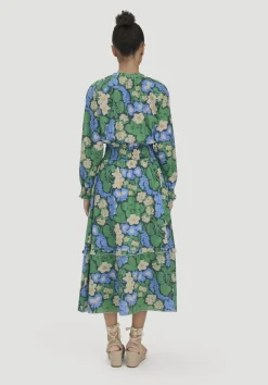 hessnatur Gewebe Kleid Midi LIV LEE aus reiner Bio-Baumwolle von|Damen Kleider & Röcke