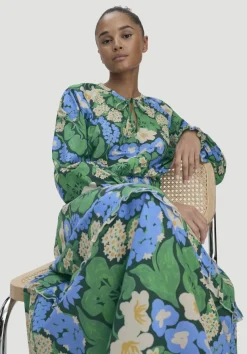 hessnatur Gewebe Kleid Midi LIV LEE aus reiner Bio-Baumwolle von|Damen Kleider & Röcke
