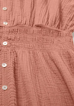hessnatur Gewebe Kleid mit Taillierung Midi aus reiner Bio-Baumwolle von|Damen Kleider & Röcke