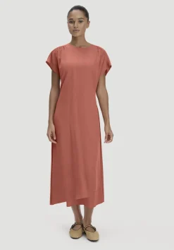 hessnatur Gewebe Kleid mit Wickeloptik Midi aus reinem TENCEL™ Lyocell von|Damen Kleider & Röcke