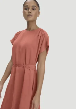 hessnatur Gewebe Kleid mit Wickeloptik Midi aus reinem TENCEL™ Lyocell von|Damen Kleider & Röcke