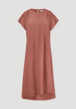 hessnatur Gewebe Kleid mit Wickeloptik Midi aus reinem TENCEL™ Lyocell von|Damen Kleider & Röcke