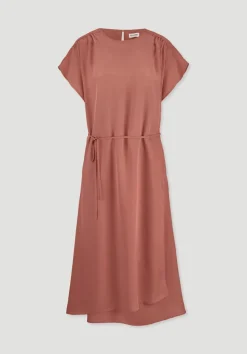 hessnatur Gewebe Kleid mit Wickeloptik Midi aus reinem TENCEL™ Lyocell von|Damen Kleider & Röcke