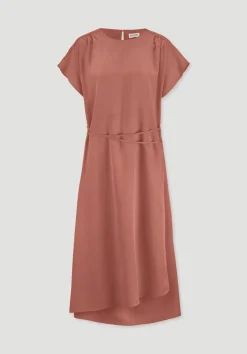 hessnatur Gewebe Kleid mit Wickeloptik Midi aus reinem TENCEL™ Lyocell von|Damen Kleider & Röcke