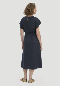 hessnatur Gewebe Kleid mit Wickeloptik Midi aus reinem TENCEL™ Lyocell von|Damen Kleider & Röcke