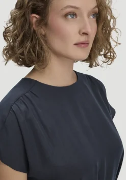 hessnatur Gewebe Kleid mit Wickeloptik Midi aus reinem TENCEL™ Lyocell von|Damen Kleider & Röcke