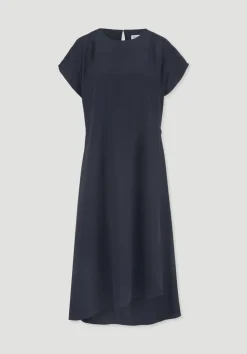 hessnatur Gewebe Kleid mit Wickeloptik Midi aus reinem TENCEL™ Lyocell von|Damen Kleider & Röcke