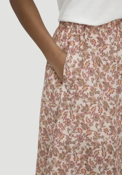 hessnatur Gewebe Print Rock Maxi aus reiner Bio-Baumwolle von|Damen Kleider & Röcke