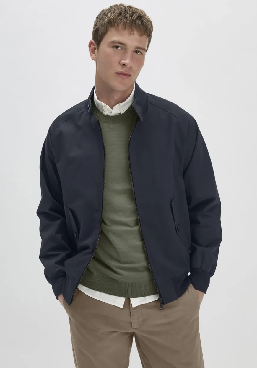 hessnatur Harrington Jacke Regular NATURE SHELL aus reiner Bio-Baumwolle von|Herren Jacken & Mäntel
