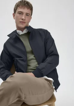 hessnatur Harrington Jacke Regular NATURE SHELL aus reiner Bio-Baumwolle von|Herren Jacken & Mäntel