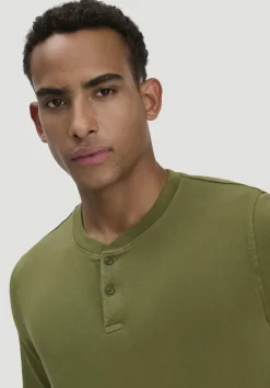 hessnatur Heavy Jersey Henley Shirt Relaxed aus reiner Bio-Baumwolle von|Herren T-Shirts|T-Shirts