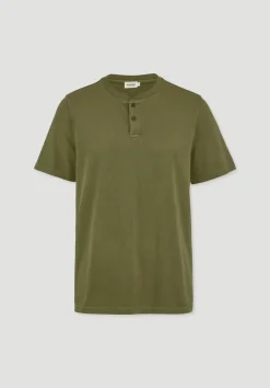 hessnatur Heavy Jersey Henley Shirt Relaxed aus reiner Bio-Baumwolle von|Herren T-Shirts|T-Shirts