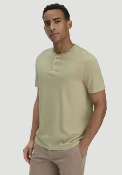 hessnatur Heavy Jersey Henley Shirt Relaxed aus reiner Bio-Baumwolle von|Herren T-Shirts|T-Shirts