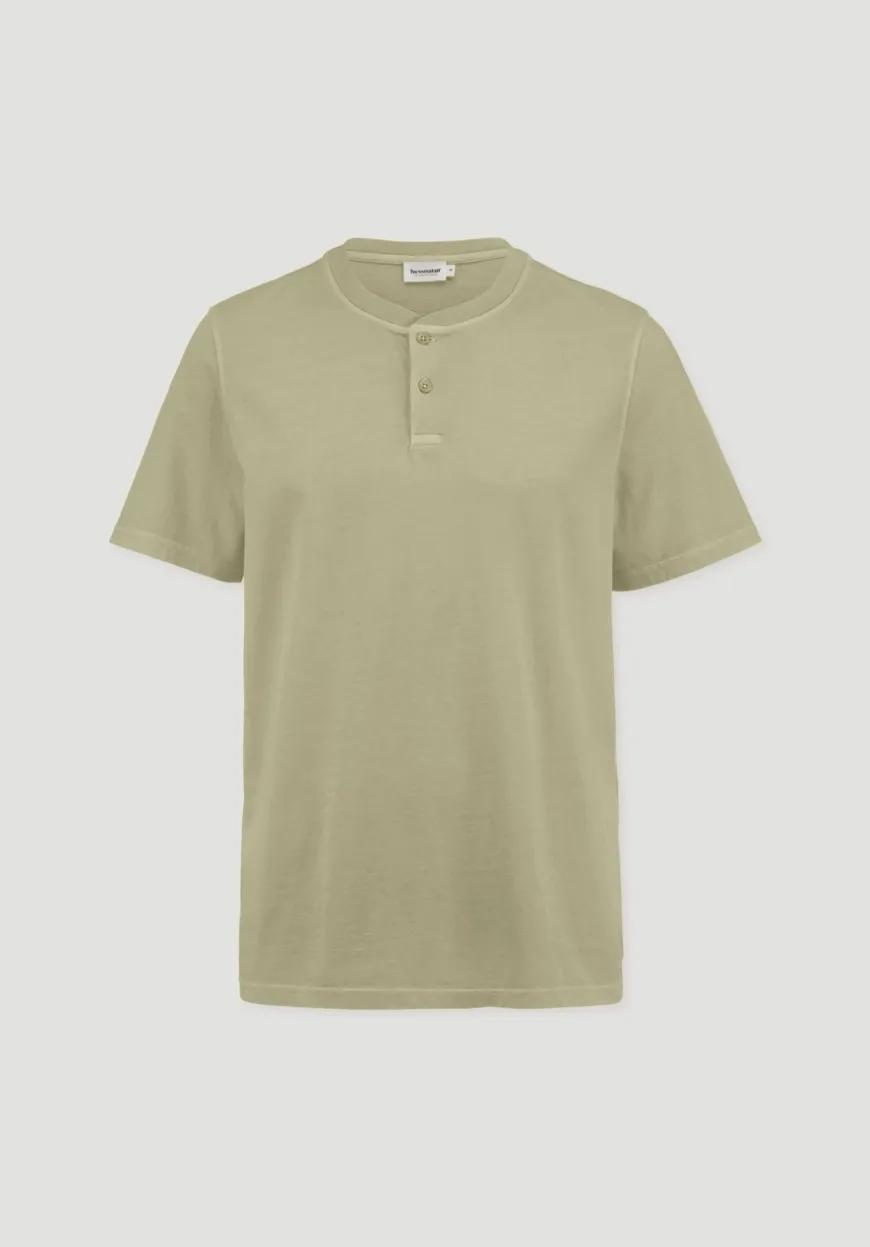 hessnatur Heavy Jersey Henley Shirt Relaxed aus reiner Bio-Baumwolle von|Herren T-Shirts|T-Shirts