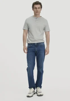 hessnatur Heavy Jersey Henley Shirt Relaxed aus reiner Bio-Baumwolle von|Herren T-Shirts