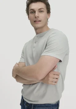 hessnatur Heavy Jersey Henley Shirt Relaxed aus reiner Bio-Baumwolle von|Herren T-Shirts