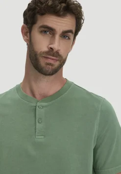 hessnatur Heavy Jersey Henley Shirt Relaxed aus reiner Bio-Baumwolle von|Herren T-Shirts|T-Shirts
