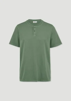 hessnatur Heavy Jersey Henley Shirt Relaxed aus reiner Bio-Baumwolle von|Herren T-Shirts|T-Shirts