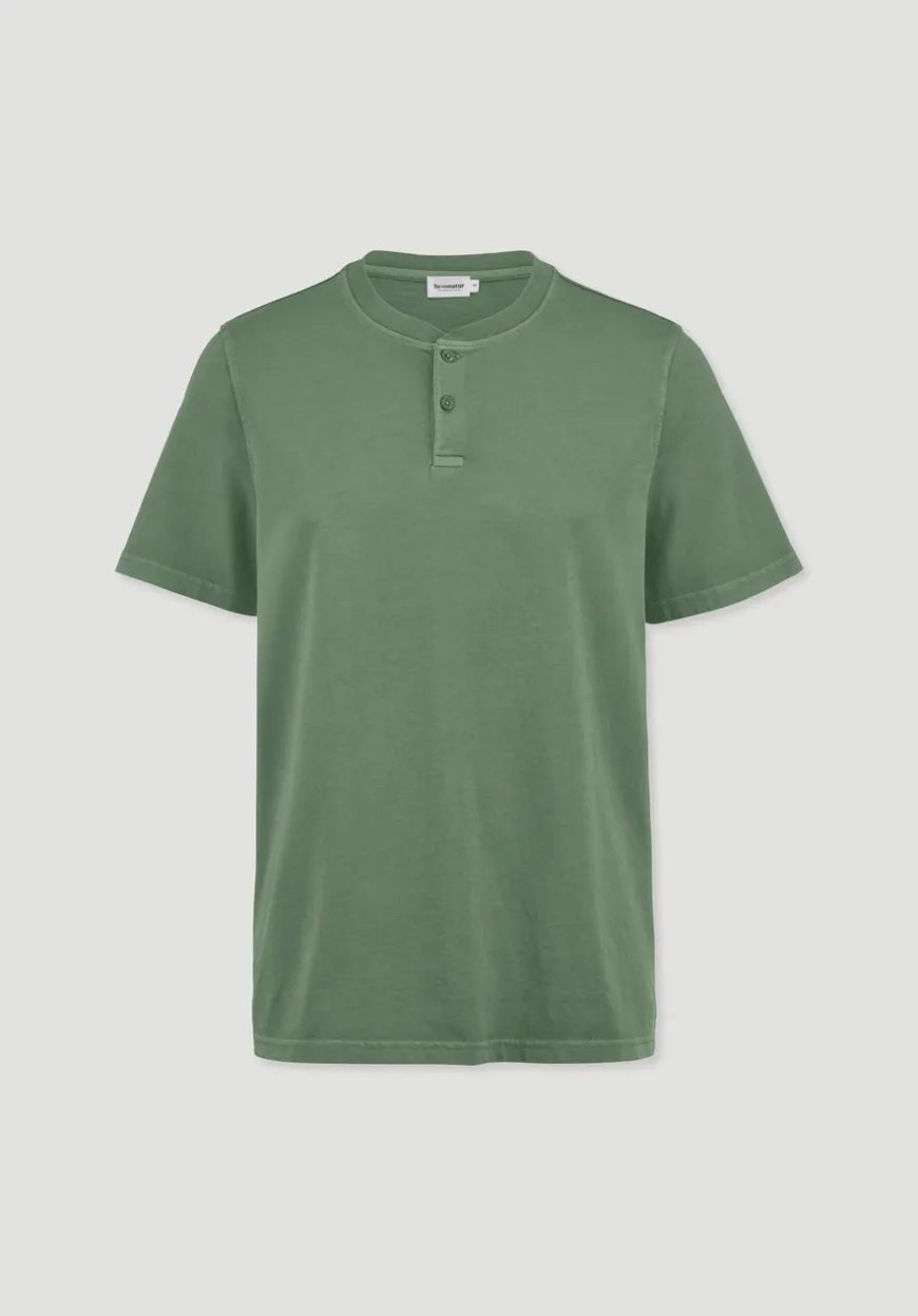 hessnatur Heavy Jersey Henley Shirt Relaxed aus reiner Bio-Baumwolle von|Herren T-Shirts|T-Shirts