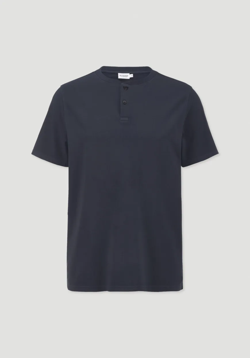 hessnatur Heavy Jersey Henley Shirt Relaxed aus reiner Bio-Baumwolle von|Herren T-Shirts|T-Shirts