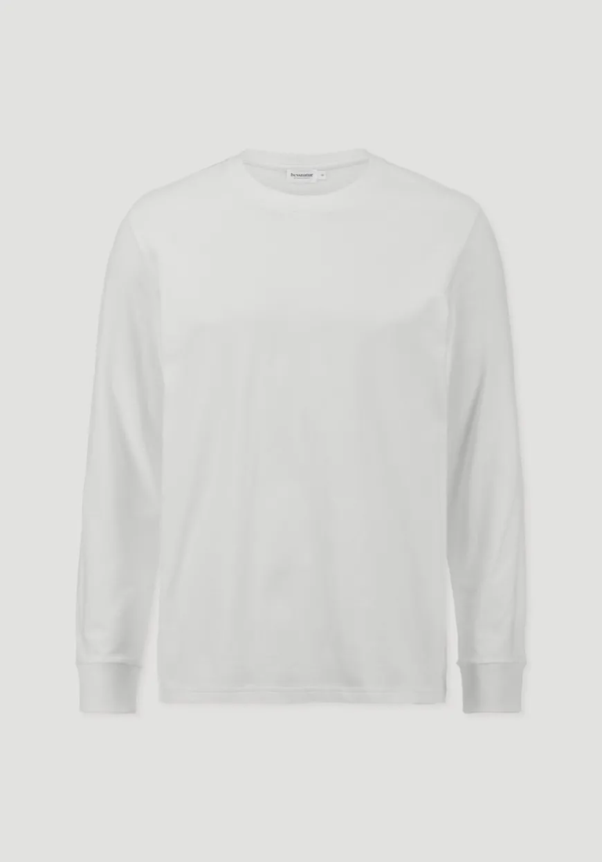 hessnatur Heavy Jersey Longsleeve Relaxed aus reiner Bio-Baumwolle von|Herren T-Shirts|T-Shirts