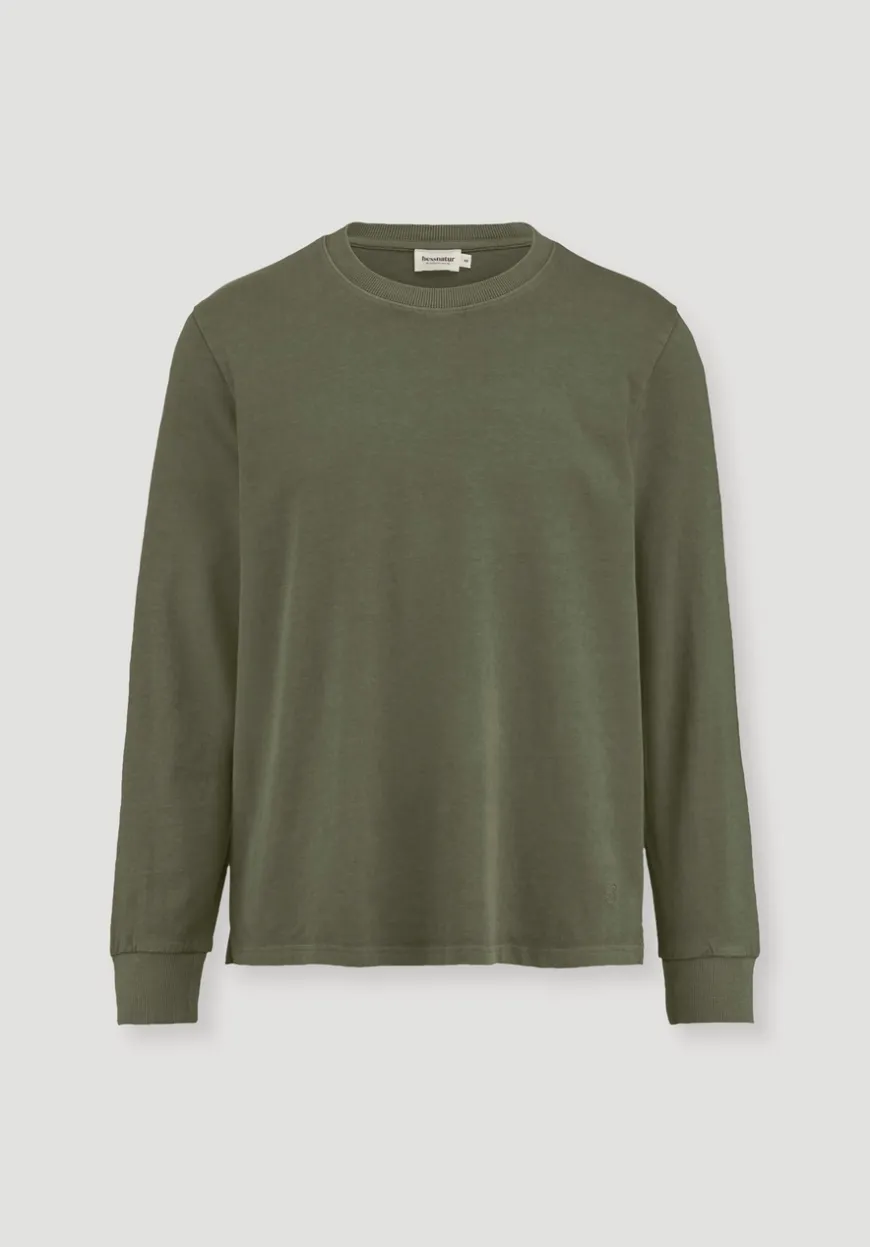 hessnatur Heavy Jersey Longsleeve Relaxed aus reiner Bio-Baumwolle von|Herren T-Shirts|T-Shirts