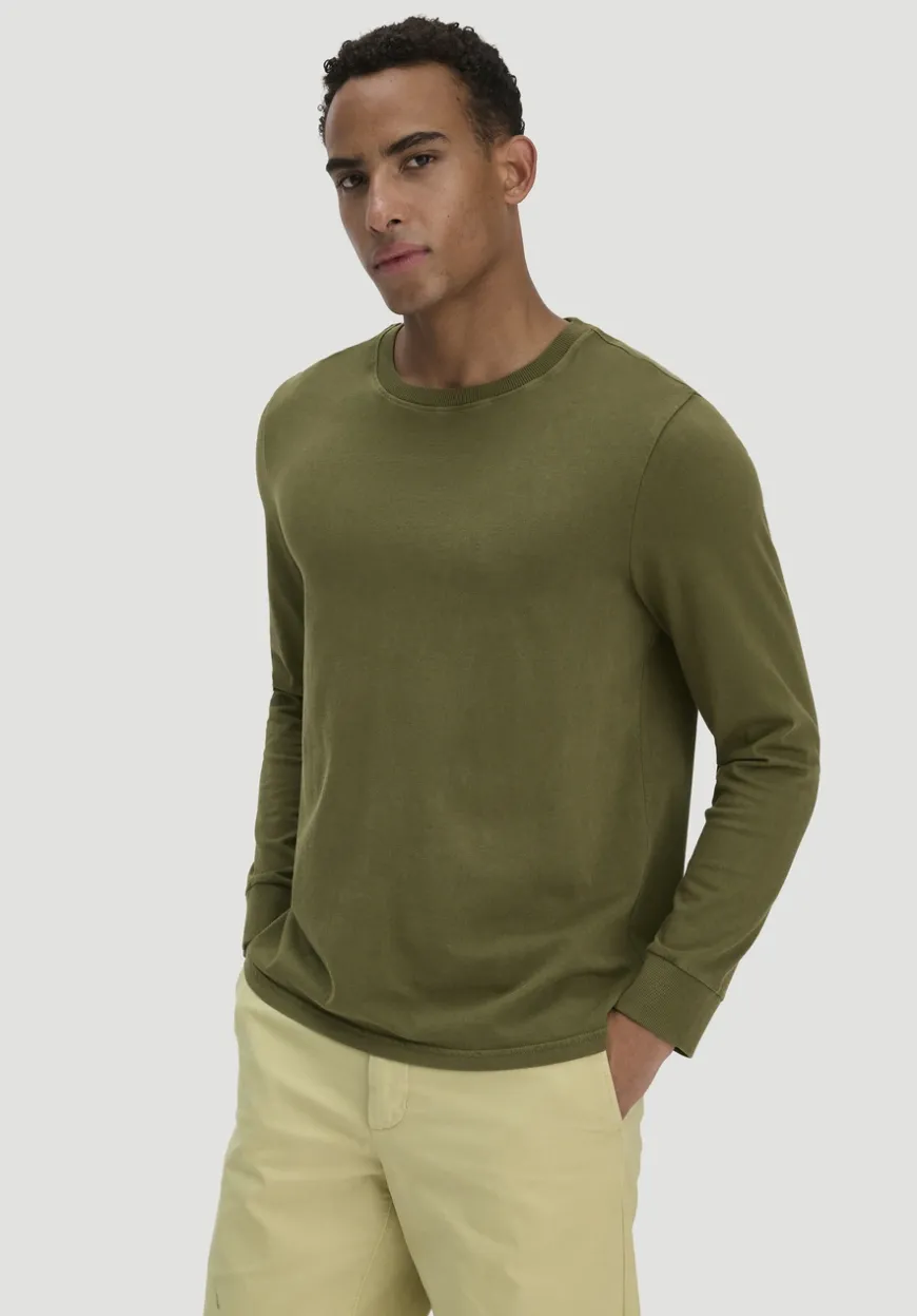 hessnatur Heavy Jersey Longsleeve Relaxed aus reiner Bio-Baumwolle von|Herren T-Shirts|T-Shirts