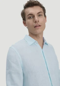hessnatur Hemd Regular aus reinem Leinen von|Herren Hemden