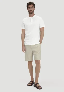 hessnatur Henley T-Shirt Regular aus Leinen und Bio-Baumwolle von|Herren T-Shirts|T-Shirts