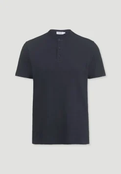 hessnatur Henley T-Shirt Regular aus Leinen und Bio-Baumwolle von|Herren T-Shirts|T-Shirts
