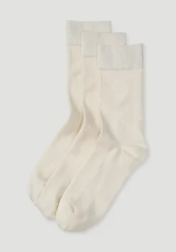 hessnatur Herren Socke im 3er-Pack aus Bio-Baumwolle von|Herren Ungebleicht & Ungefärbt|Ungebleicht & Ungefärbt