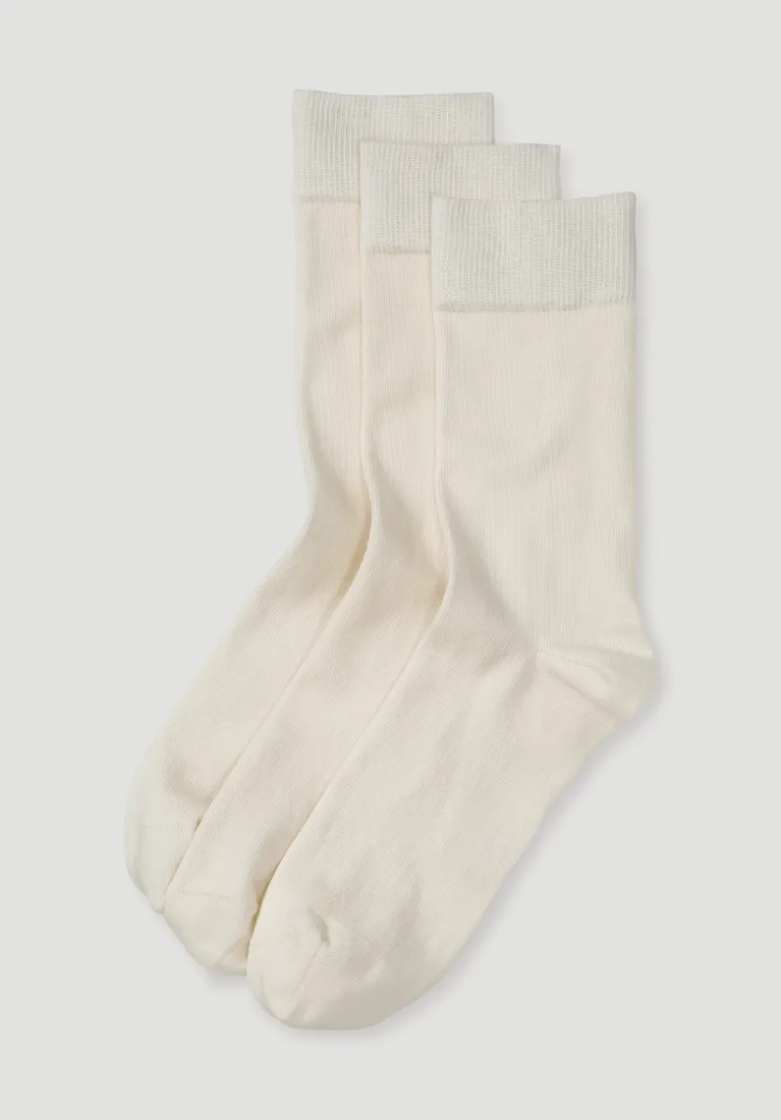 hessnatur Herren Socke im 3er-Pack aus Bio-Baumwolle von|Herren Ungebleicht & Ungefärbt|Ungebleicht & Ungefärbt