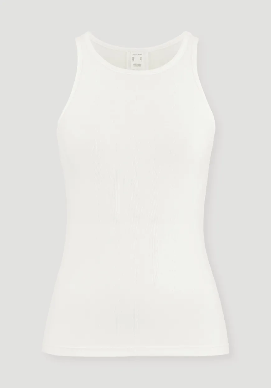 hessnatur High-Neck Ribtop SOFT RIB aus Bio-Baumwolle von|Damen Nachtwäsche|Nachtwäsche