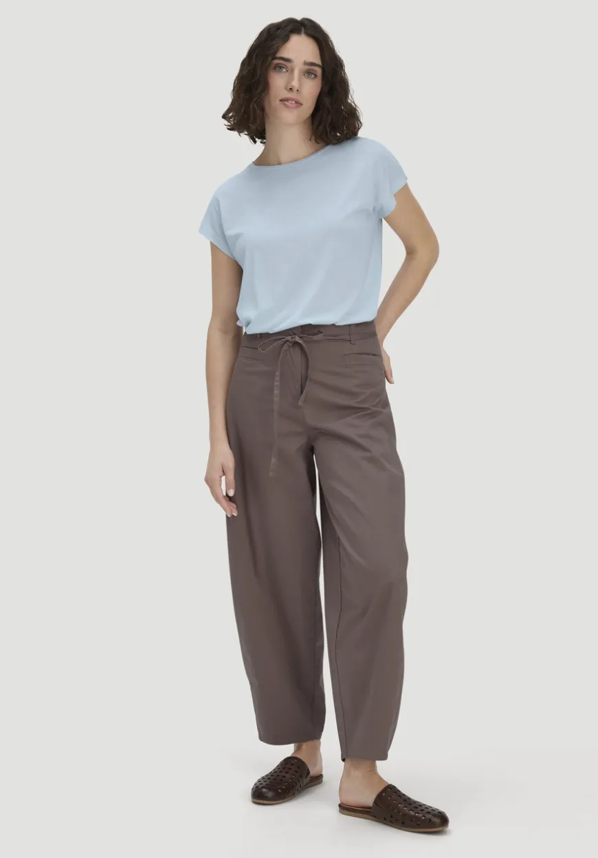 hessnatur Hose Barrel Leg aus Bio-Baumwolle von|Damen Hosen & Shorts