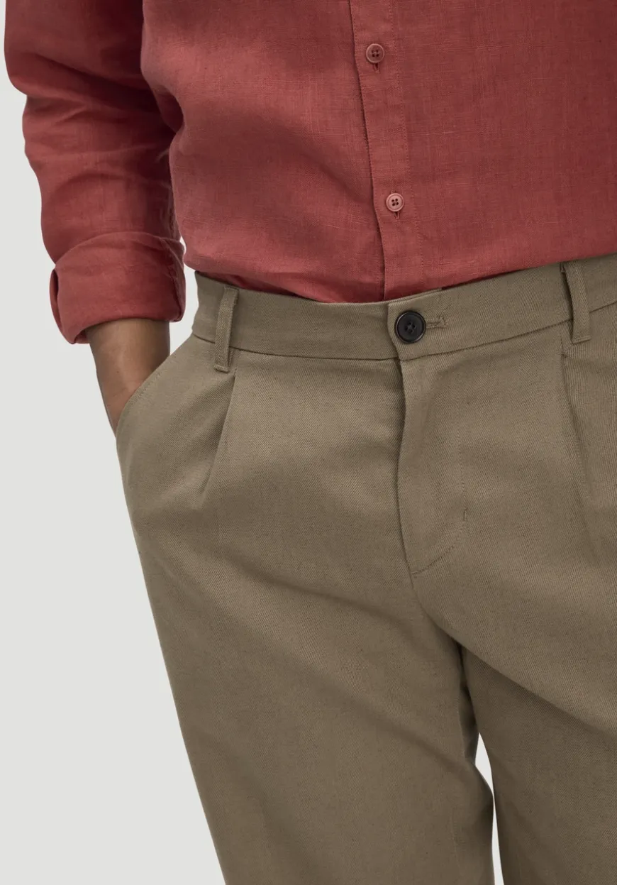 hessnatur Hose RON Relaxed aus Bio-Baumwolle mit Leinen von|Herren Hosen