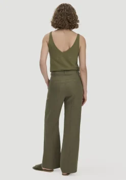 hessnatur Hose Straight Leg aus reinem Leinen von|Damen Hosen & Shorts