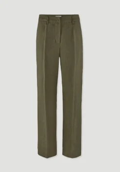hessnatur Hose Straight Leg aus reinem Leinen von|Damen Hosen & Shorts