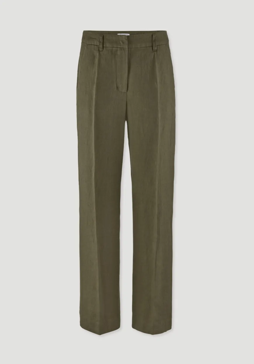 hessnatur Hose Straight Leg aus reinem Leinen von|Damen Hosen & Shorts
