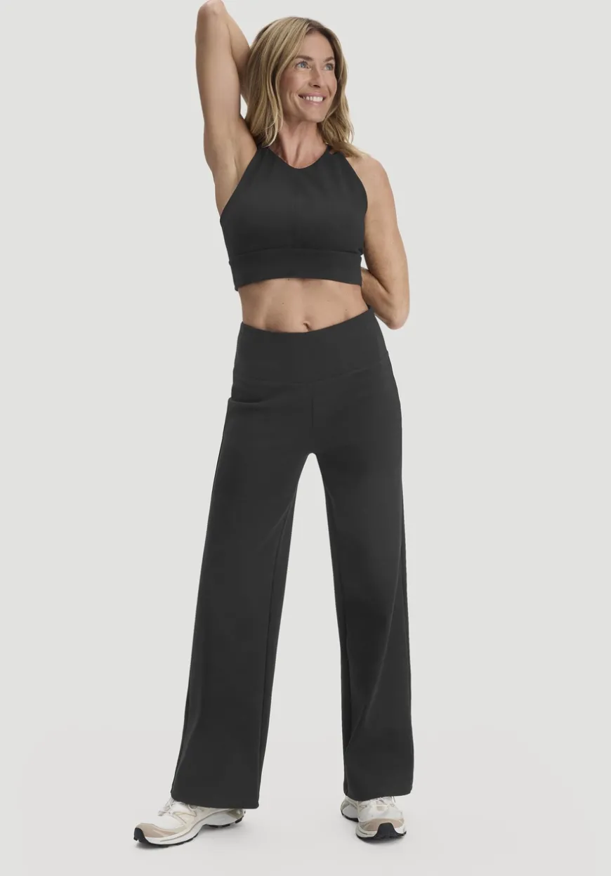 hessnatur Hose Wide Leg ACTIVE COMFORT aus Bio-Baumwolle von|Damen Hosen & Shorts|Yoga & Activewear