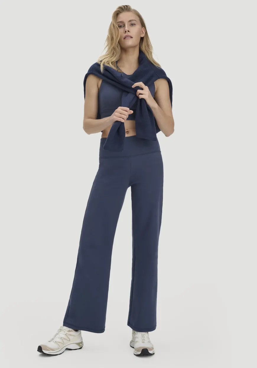 hessnatur Hose Wide Leg ACTIVE COMFORT aus Bio-Baumwolle von|Damen Hosen & Shorts|Yoga & Activewear