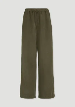 hessnatur Hose Wide Leg aus TENCEL™ Lyocell mit Leinen von|Damen Hosen & Shorts|Hosen