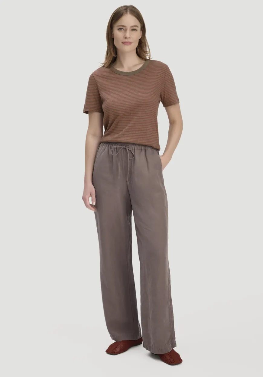 hessnatur Hose Wide Leg aus TENCEL™ Lyocell mit Leinen von|Damen Hosen & Shorts|Hosen