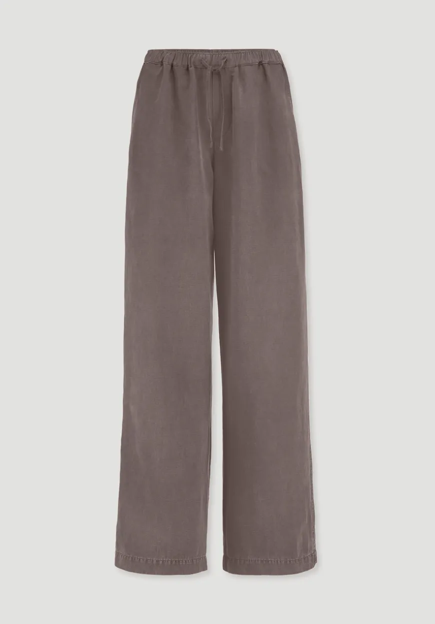 hessnatur Hose Wide Leg aus TENCEL™ Lyocell mit Leinen von|Damen Hosen & Shorts|Hosen