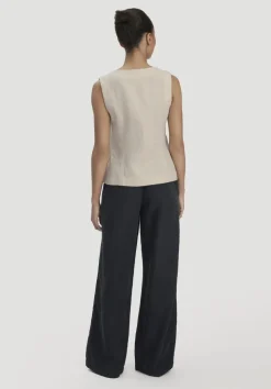 hessnatur Hose Wide Leg aus TENCEL™ Lyocell mit Leinen von|Damen Hosen & Shorts|Hosen