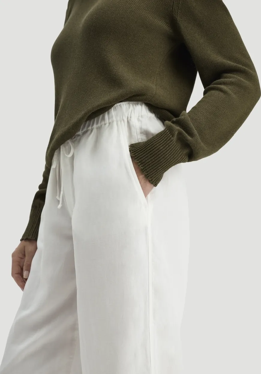 hessnatur Hose Wide Leg aus TENCEL™ Lyocell mit Leinen von|Damen Hosen & Shorts|Hosen