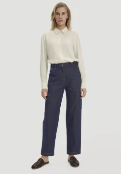 hessnatur Jeans Cargo Barrel Leg aus reinem Bio-Denim von|Damen Jeans